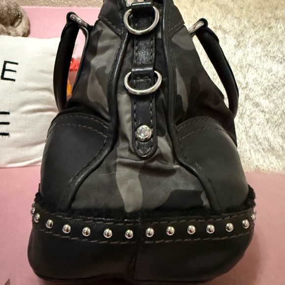 Authentic PRADA Black and Gray Camouflage Handbag and Crossbody - Picture 7 of 16